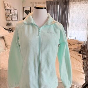 Columbia Women's Mint Green Fleece Jacket Size Medium